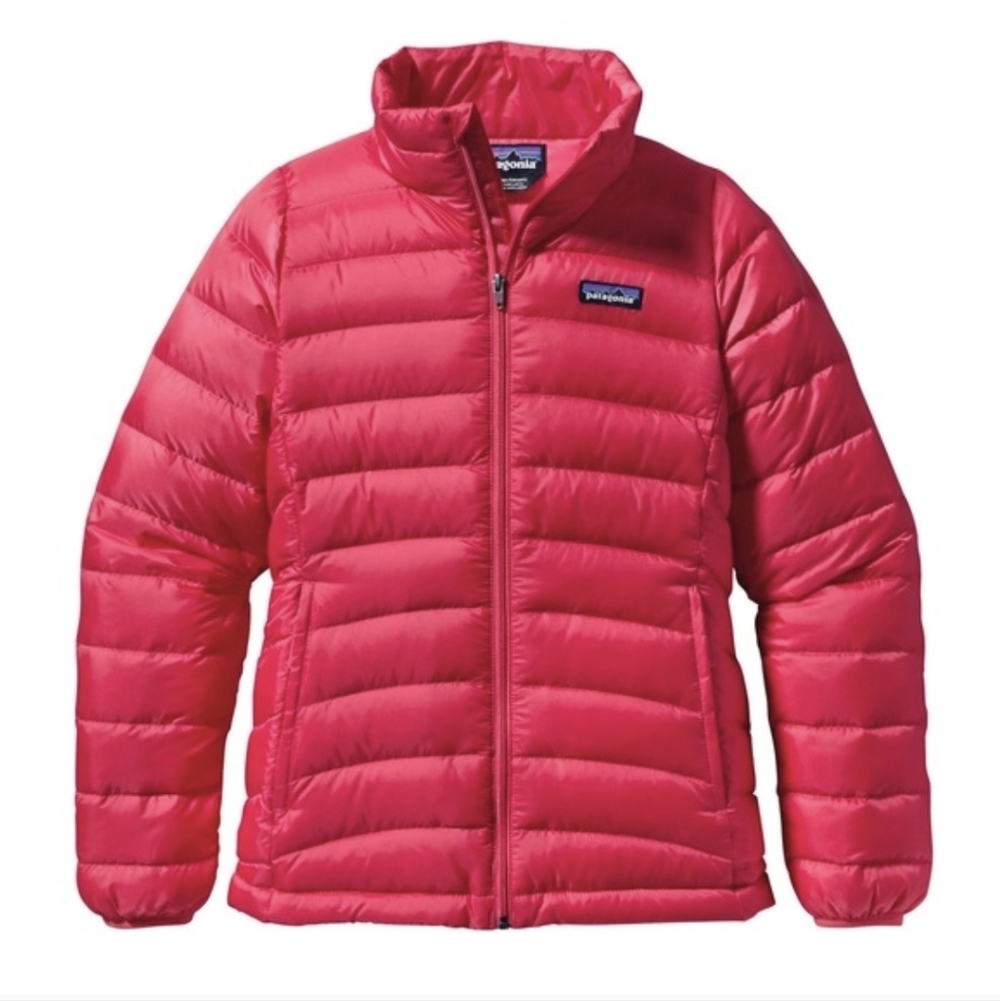 Patagonia Kids Red insulated goose Down  Puffer Jacket Girls 12